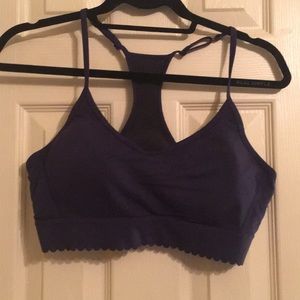 Jcrew factory scalloped sports bra